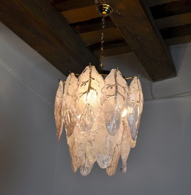 Italian Lilac Murano Glass Chandelier by Mazzega, 1970s-EJE-898196