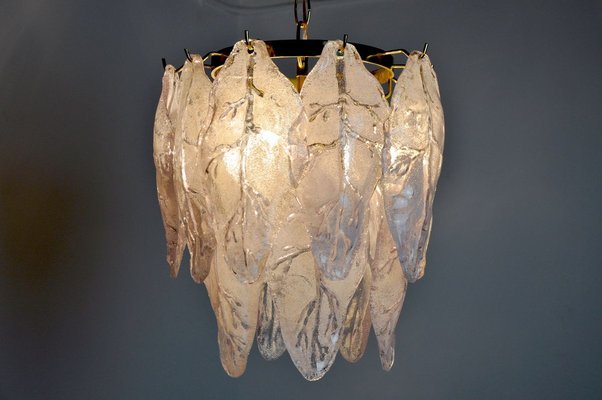 Italian Lilac Murano Glass Chandelier by Mazzega, 1970s-EJE-898196