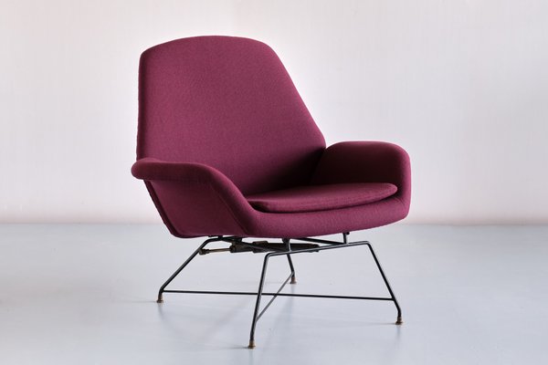 Italian Lotus Adjustable Lounge Chair by Augusto Bozzi for Saporiti Italia, 1960s-FMT-1140832