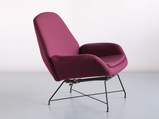 Italian Lotus Adjustable Lounge Chair by Augusto Bozzi for Saporiti Italia, 1960s-FMT-1140832