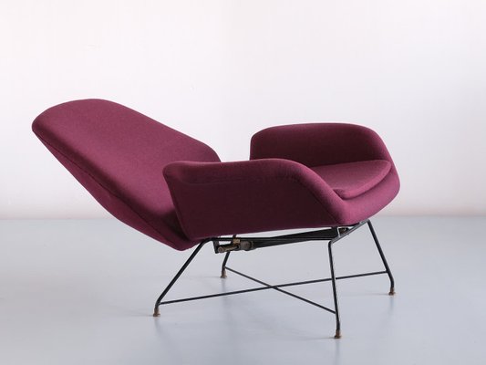 Italian Lotus Adjustable Lounge Chair by Augusto Bozzi for Saporiti Italia, 1960s-FMT-1140832