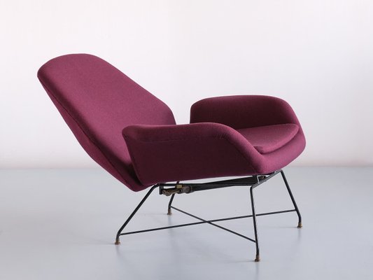 Italian Lotus Adjustable Lounge Chair by Augusto Bozzi for Saporiti Italia, 1960s-FMT-1140832