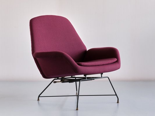 Italian Lotus Adjustable Lounge Chair by Augusto Bozzi for Saporiti Italia, 1960s-FMT-1140832