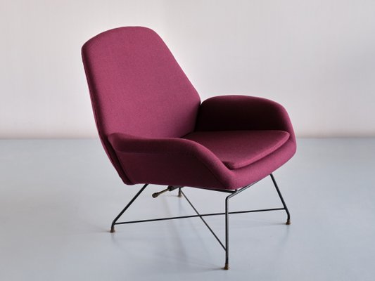 Italian Lotus Adjustable Lounge Chair by Augusto Bozzi for Saporiti Italia, 1960s-FMT-1140832