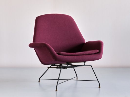 Italian Lotus Adjustable Lounge Chair by Augusto Bozzi for Saporiti Italia, 1960s-FMT-1140832