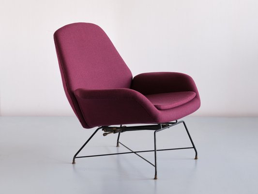 Italian Lotus Adjustable Lounge Chair by Augusto Bozzi for Saporiti Italia, 1960s-FMT-1140832