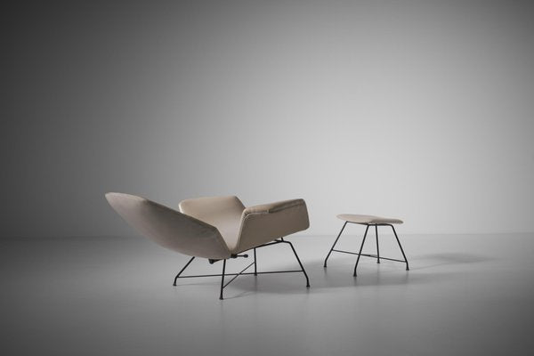 Italian Lotus Lounge Chair by Augusto Bozzi for Saporiti, 1960s-CO-1301269