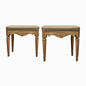 Italian Louis XVI Style Lacquered Benches, Set of 2-MAX-564079