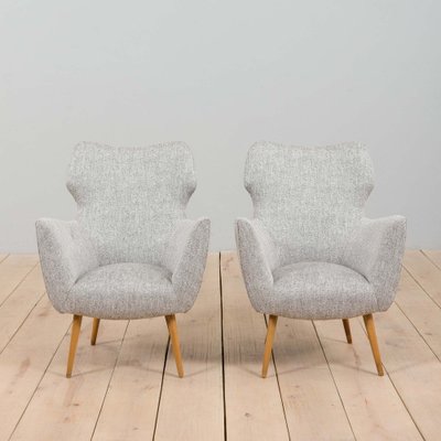 Italian Lounge Armchairs in the style of Gio Ponti, 1950s, Set of 2-UE-1752357