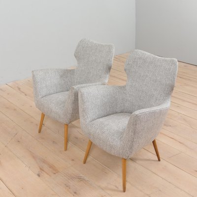 Italian Lounge Armchairs in the style of Gio Ponti, 1950s, Set of 2-UE-1752357