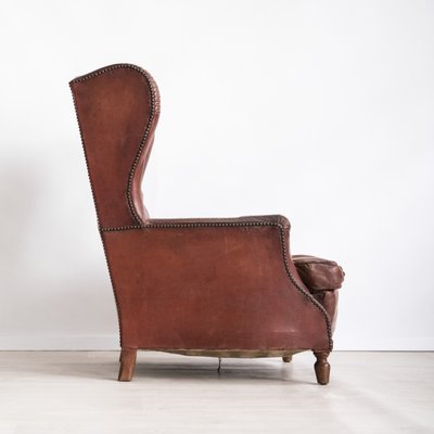 Italian Lounge Chair in Leather-NZV-1228791