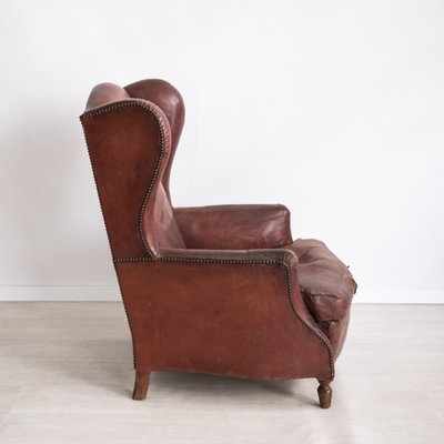 Italian Lounge Chair in Leather-NZV-1228791