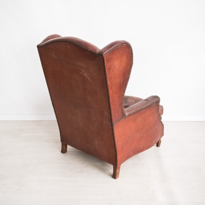 Italian Lounge Chair in Leather-NZV-1228791