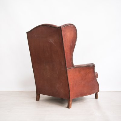 Italian Lounge Chair in Leather-NZV-1228791