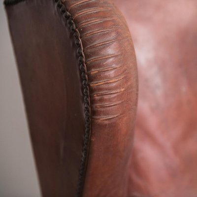 Italian Lounge Chair in Leather-NZV-1228791