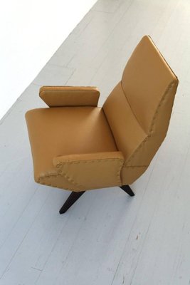 Italian Lounge Chair in Vinyl Leather by Nino Zoncada, 1950s-AA-1231923