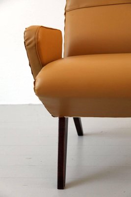 Italian Lounge Chair in Vinyl Leather by Nino Zoncada, 1950s-AA-1231923