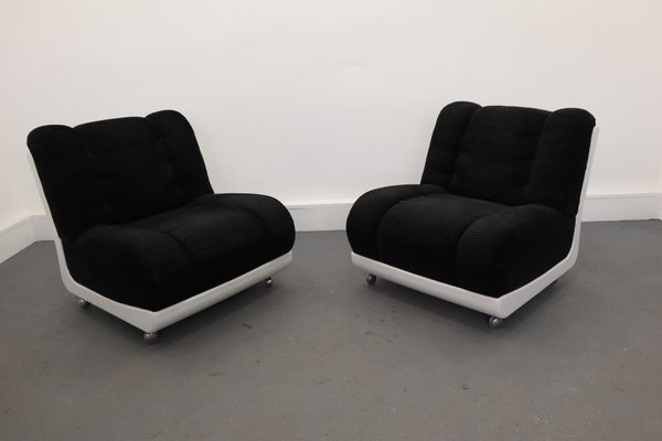 Italian Lounge Chairs, 1970s, Set of 2-JWH-877522