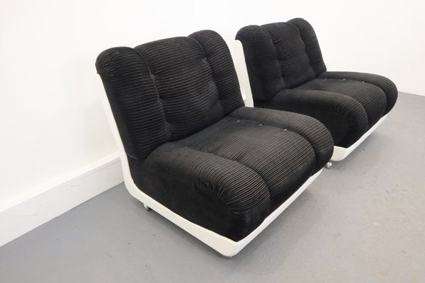 Italian Lounge Chairs, 1970s, Set of 2-JWH-877522