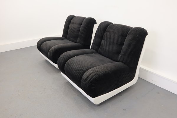 Italian Lounge Chairs, 1970s, Set of 2-JWH-877522