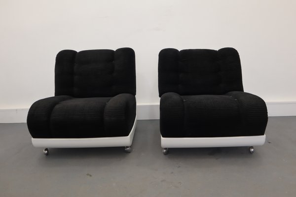 Italian Lounge Chairs, 1970s, Set of 2-JWH-877522