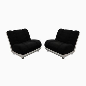 Italian Lounge Chairs, 1970s, Set of 2-JWH-877522