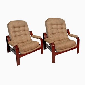 Italian Lounge Chairs, 1970s, Set of 2-KCF-1067469