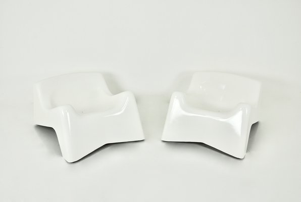 Italian Lounge Chairs in the style of Alberto Rossellini, 1960s, Set of 2-HFM-1705028