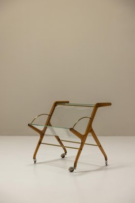 Italian Magazine Rack Trolley in the style of Ico Parisi, Italy, 1950s-UQV-1750268