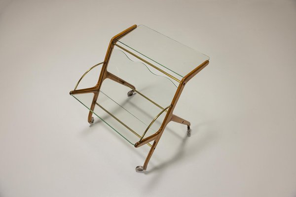 Italian Magazine Rack Trolley in the style of Ico Parisi, Italy, 1950s-UQV-1750268