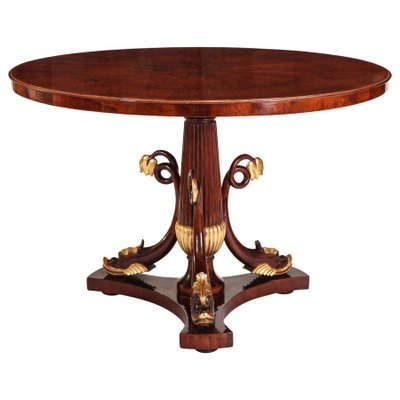 Italian Mahogany and Parcel-Gilt Centre Table-MBH-1031629