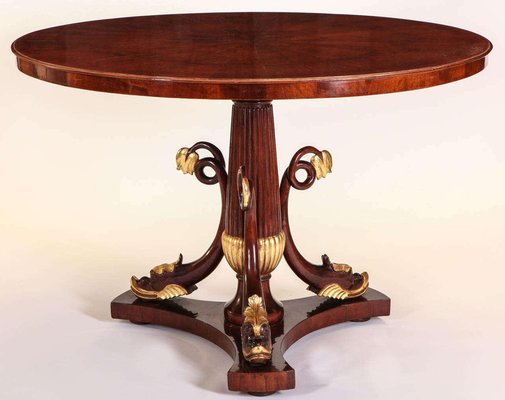 Italian Mahogany and Parcel-Gilt Centre Table-MBH-1031629