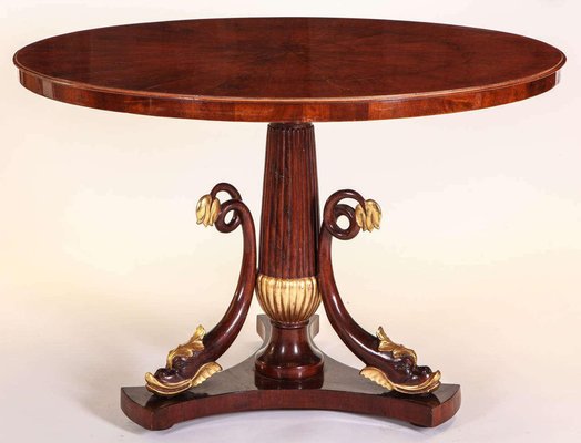 Italian Mahogany and Parcel-Gilt Centre Table-MBH-1031629