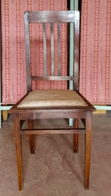 Italian Mahogany Dining Chair, 1930s-RAQ-636119