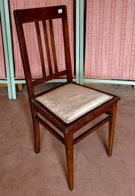 Italian Mahogany Dining Chair, 1930s-RAQ-636119