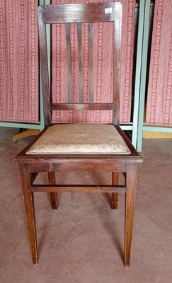 Italian Mahogany Dining Chair, 1930s-RAQ-636119