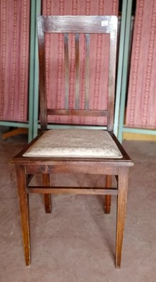 Italian Mahogany Dining Chair, 1930s-RAQ-636119