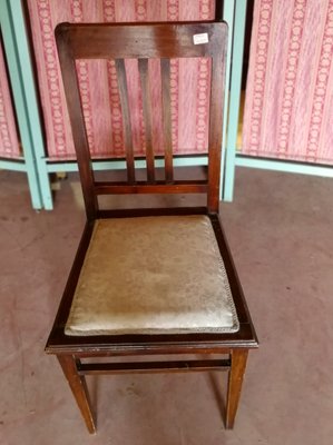 Italian Mahogany Dining Chair, 1930s-RAQ-636119