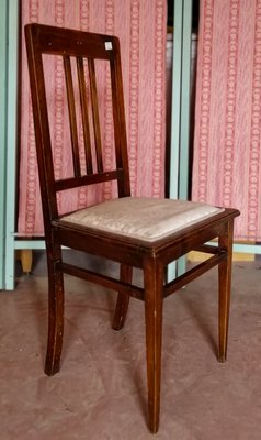 Italian Mahogany Dining Chair, 1930s-RAQ-636119