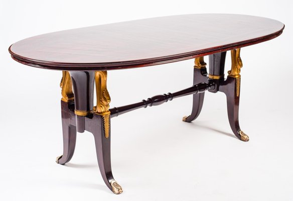 Italian Mahogany Table in the Style of Paolo Buffa, 1950s-MBH-1032103