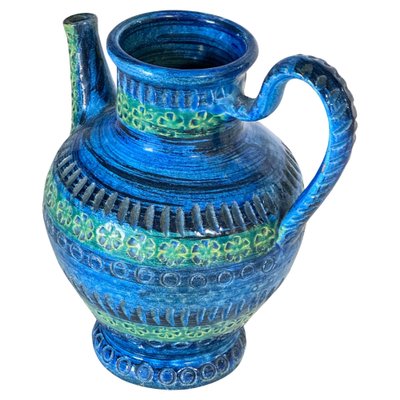 Italian Majolica Ceramic Jug attributed to Aldo Londi for Bitossi, 1960s-UR-1800658