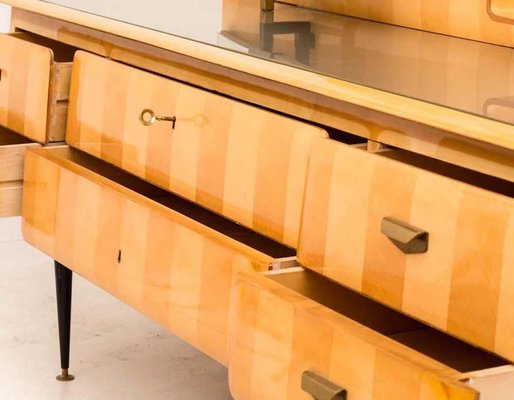 Italian Maple Wood Dressing Table, 1950s-MBH-1031981