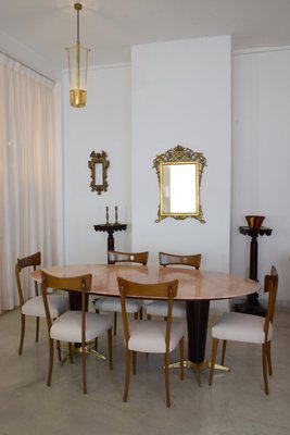 Italian Marble Dining Table, 1950s-GXL-590569