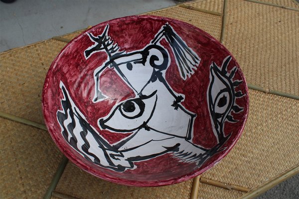 Italian Marine Ceramic Bowl, 1960s-EH-1251765