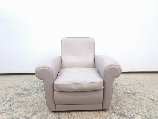 Italian Mickey Chair in Grey Leather from Baxter-BVM-1397481