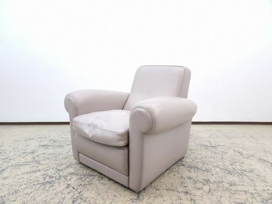 Italian Mickey Chair in Grey Leather from Baxter-BVM-1397481