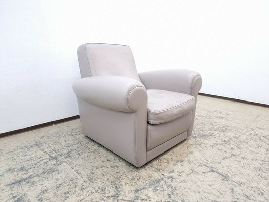 Italian Mickey Chair in Grey Leather from Baxter-BVM-1397481