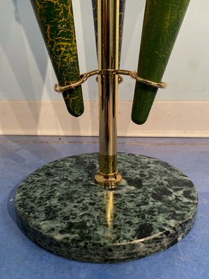 Italian Mid-Century Green Umbrella Stand with Cracked Effect, 1950s-MTX-1259670