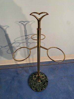 Italian Mid-Century Green Umbrella Stand with Cracked Effect, 1950s-MTX-1259670