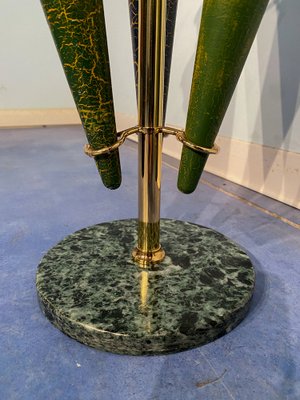 Italian Mid-Century Green Umbrella Stand with Cracked Effect, 1950s-MTX-1259670